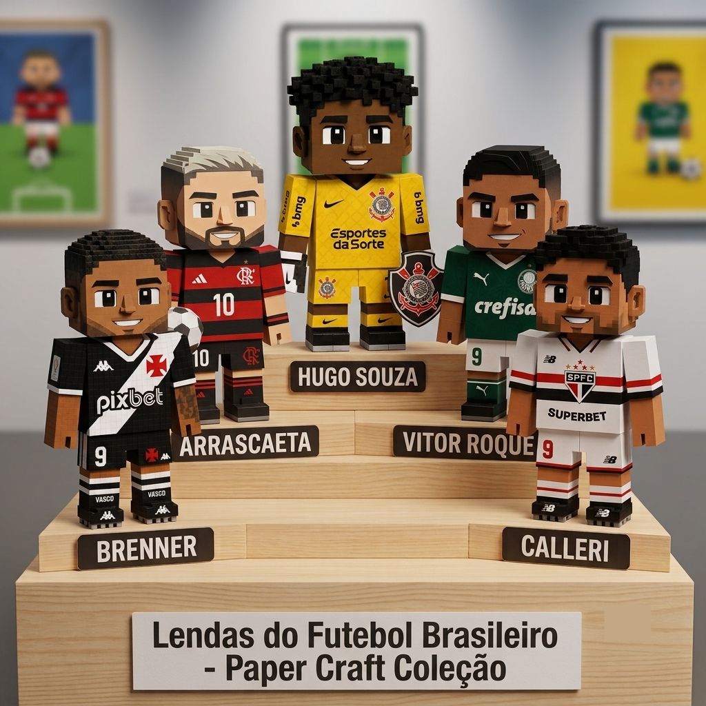 Kit Completo - PaperCraft - Times Brasileiros